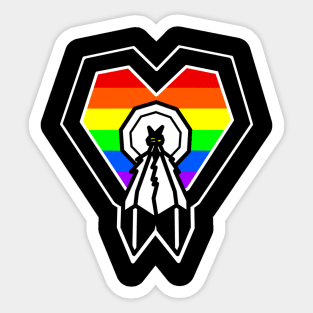 Two-Spirit Rainbow Pride - 2 Spirit Symbol - Gender Sexuality - Two Spirit Sticker